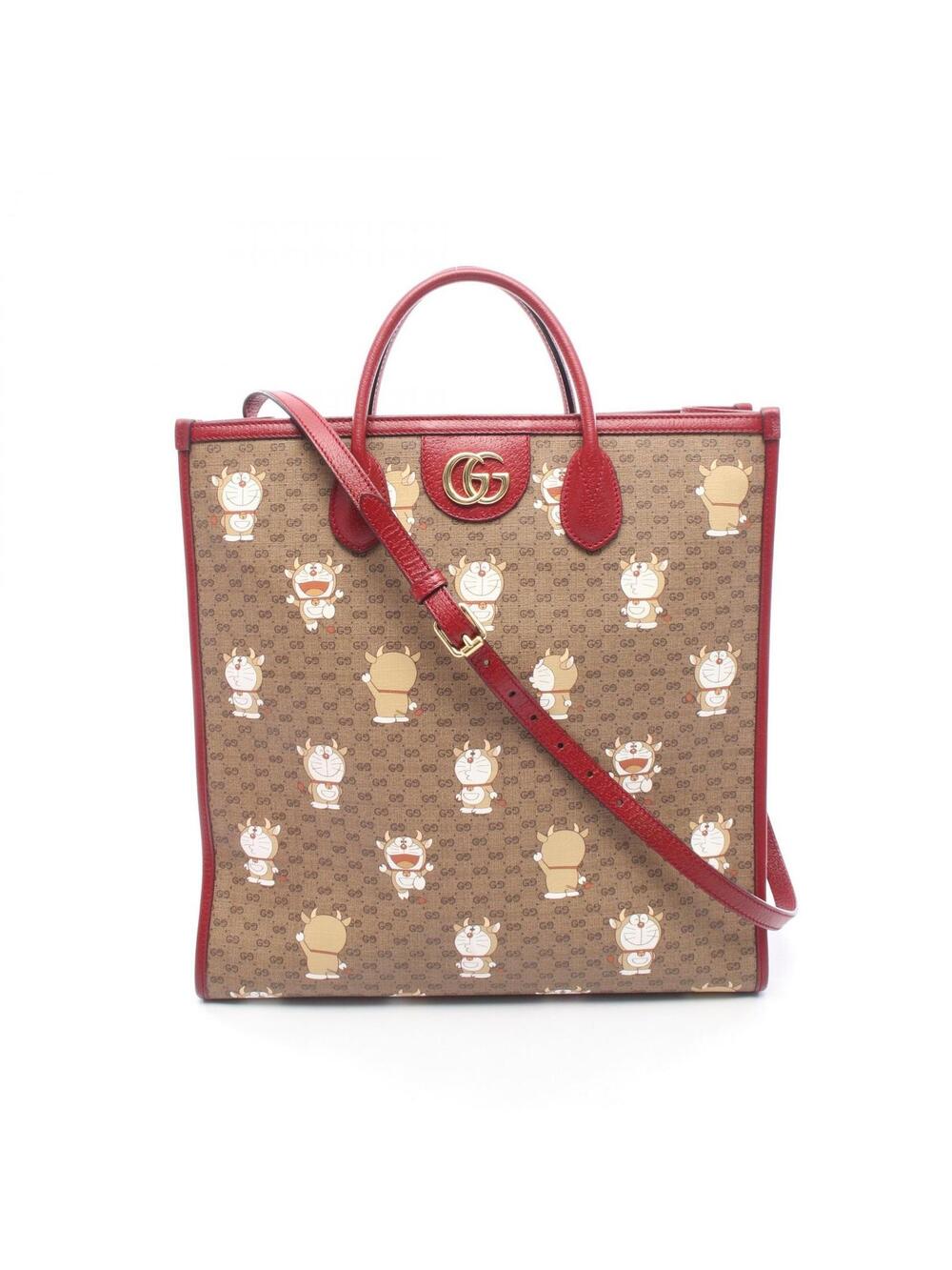Gucci Doraemon Gg Supreme Shoulder Tote #306548G14B